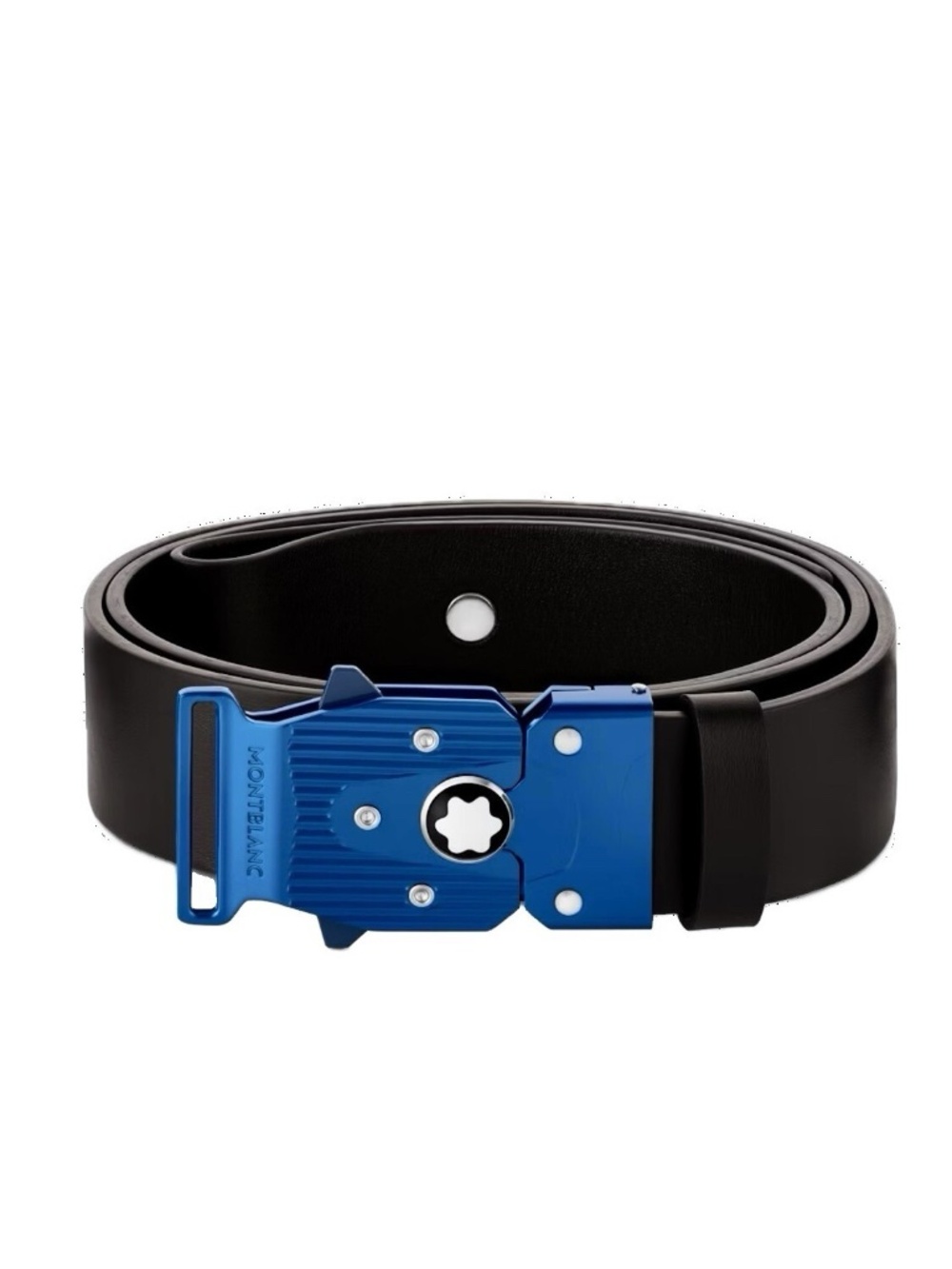 Montblanc M-Lock Belt Adjustable Black Leather New